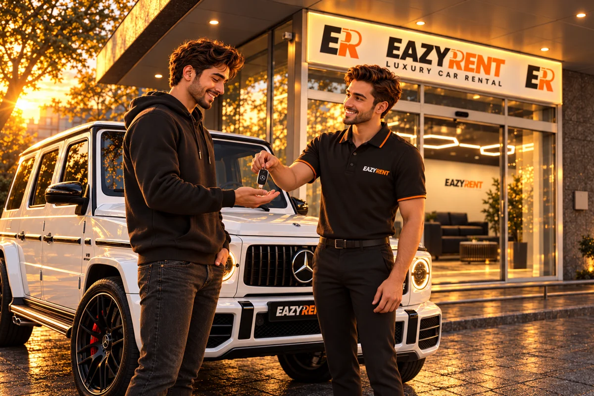Persönliche Fahrzeugübergabe vor EAZY RENT