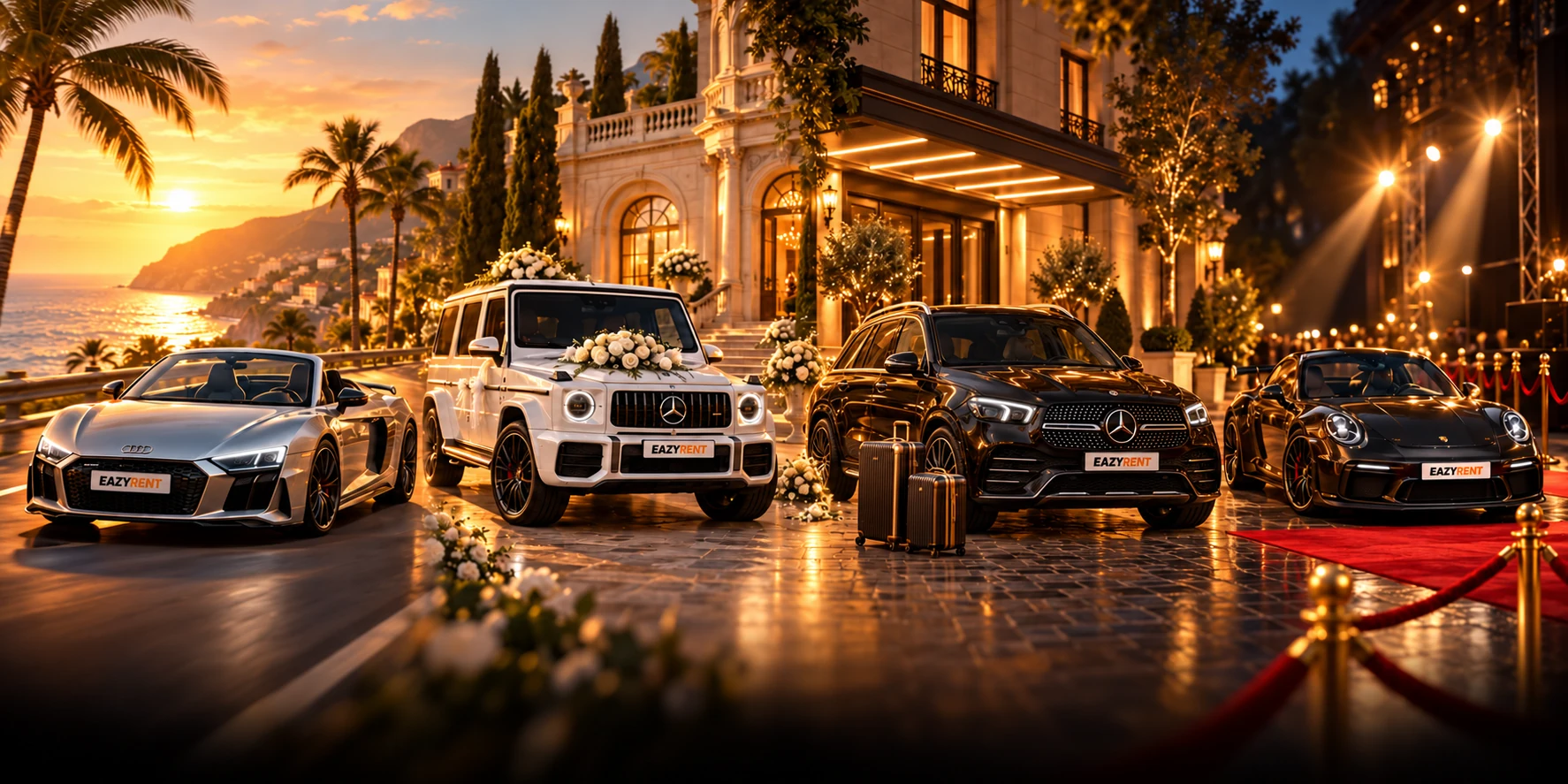 3D-Visualisierung: Cabrio-Sommer, Hochzeit, Weekendtrip und VIP-Auftritt